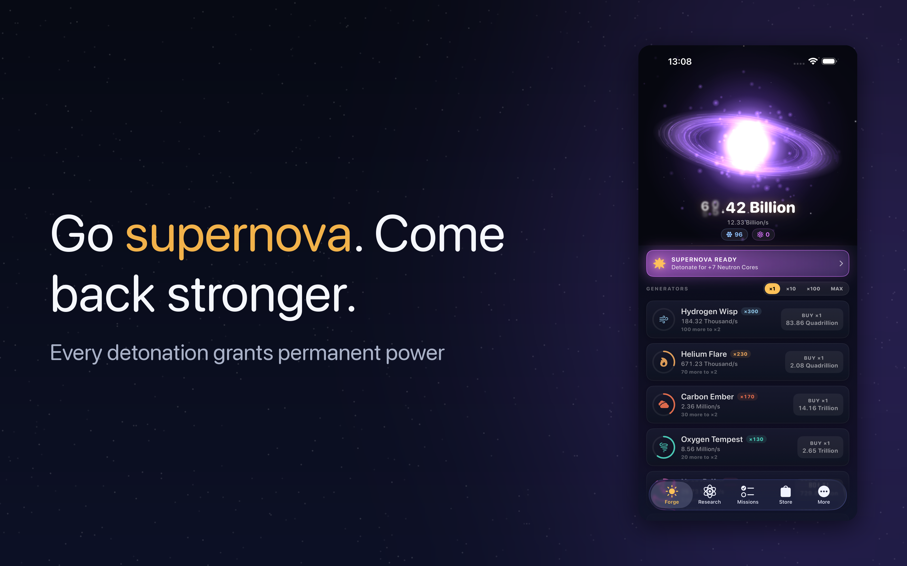 Supernova: Idle Star Forge screenshot 15