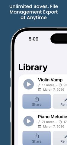 ToneScribe Pro: Audio to MIDI iPhone screenshot