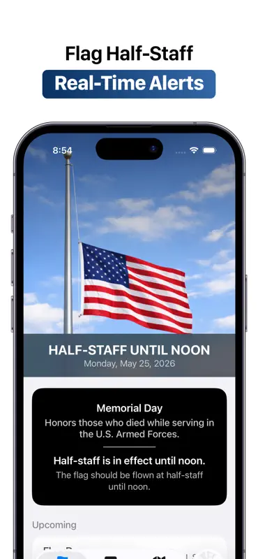 Half-Staff Flag Alerts screenshot 1 of 7