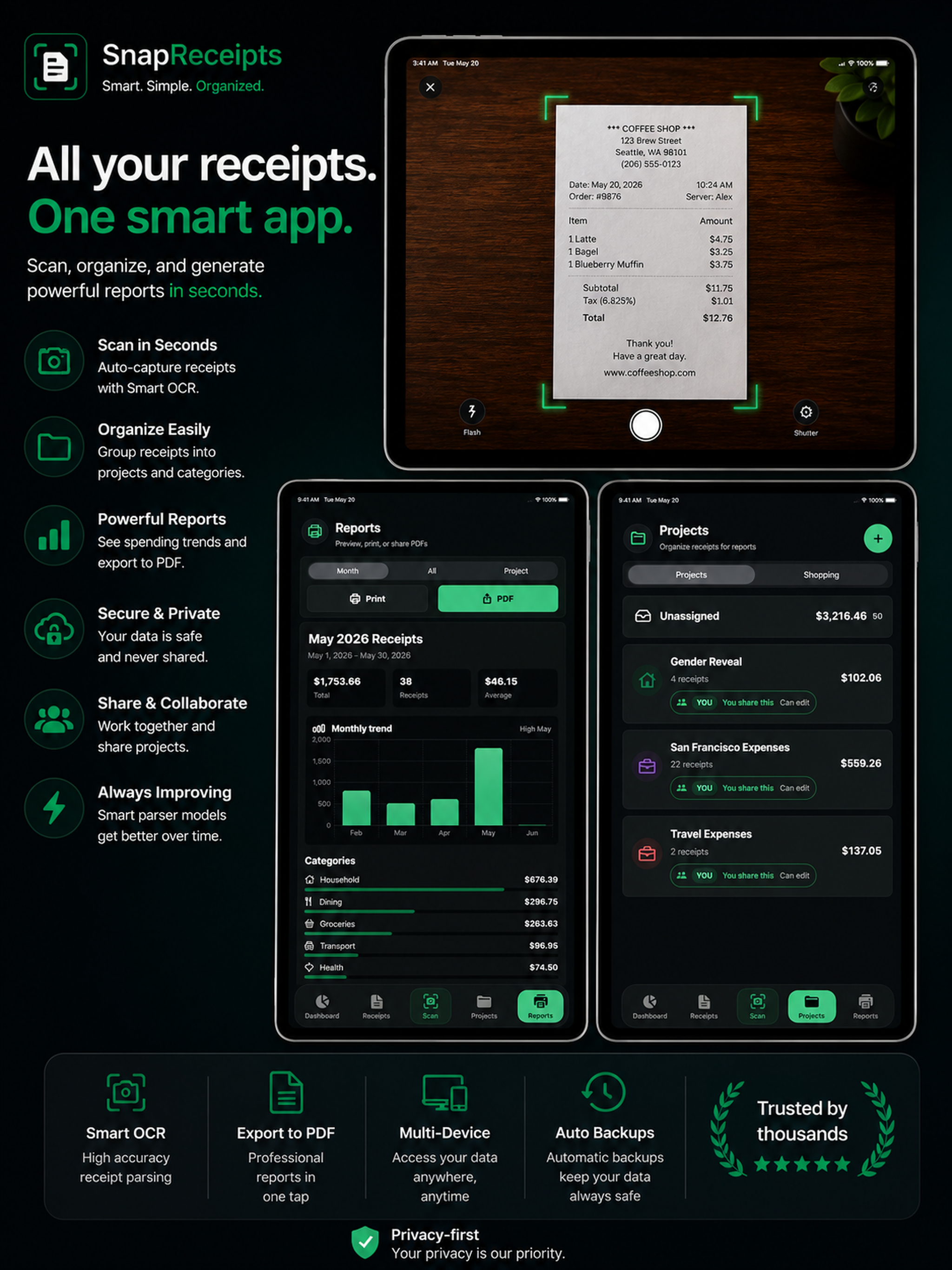 Snap Receipts: Receipt Scanner