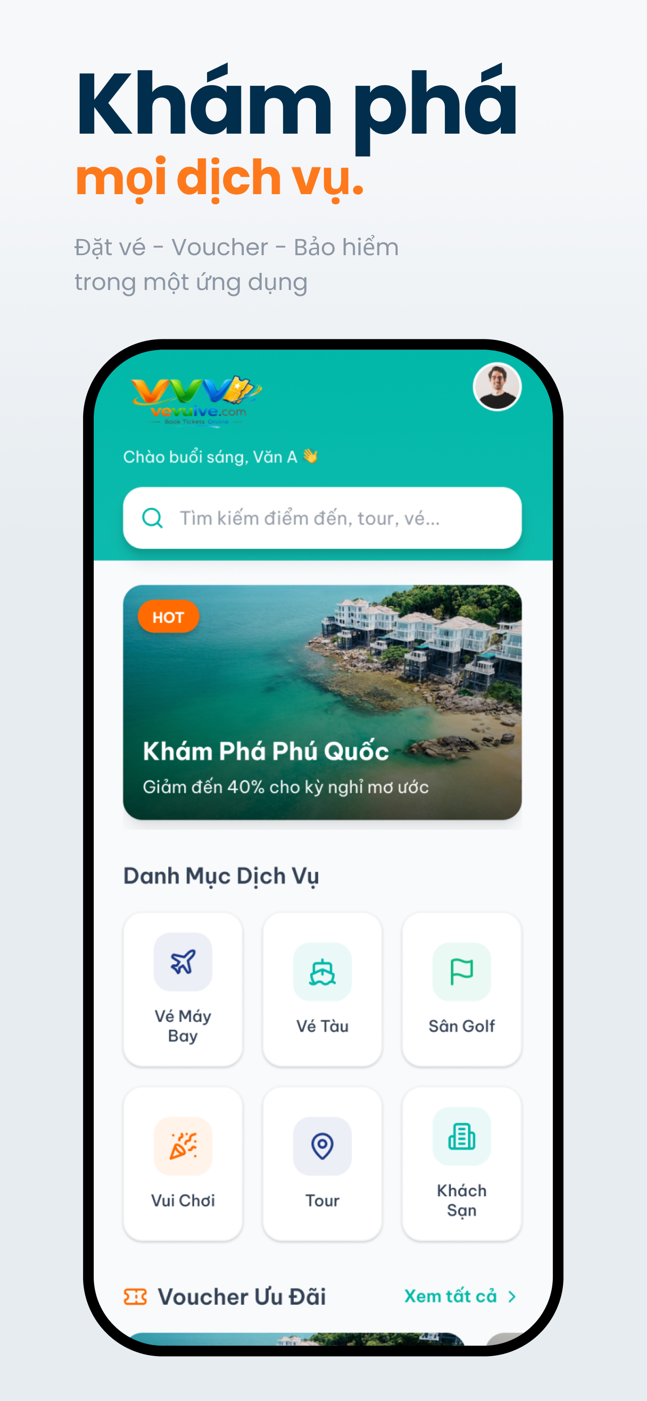 Vevuive: Đặt vé du lịch screenshot 4
