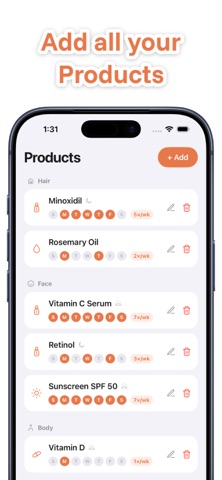 Routine: Skincare Tracker Screenshot 3 of 5