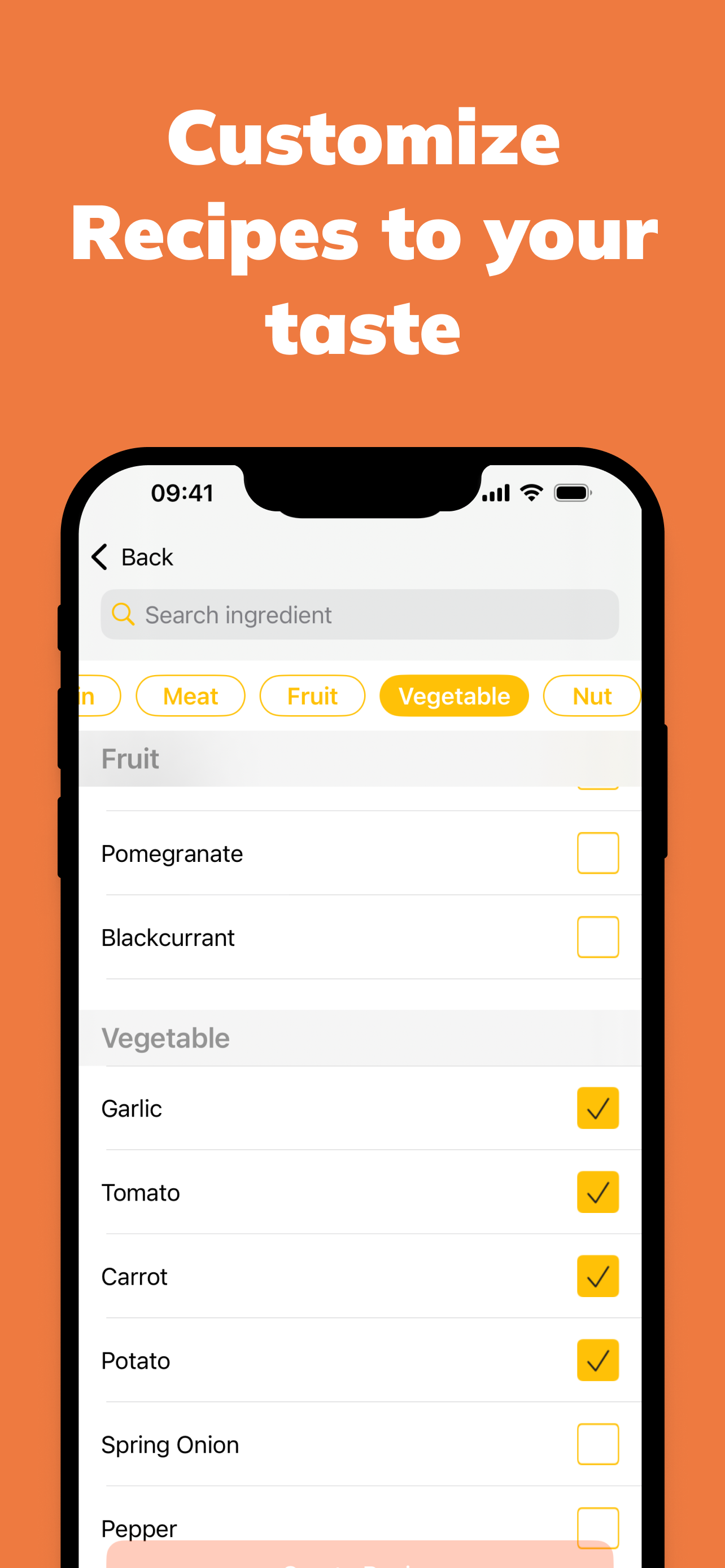 Recipe Generator - whichFood screenshot 3