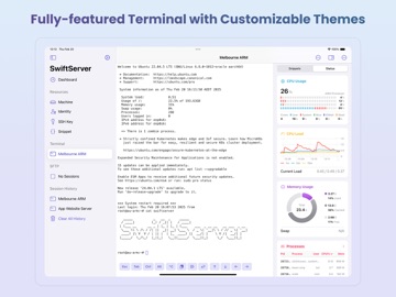 SwiftServer - SSH Client iPad screenshot 4