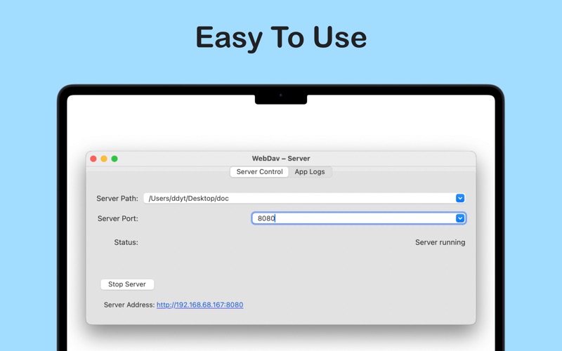 WebDav Server Master app screenshot