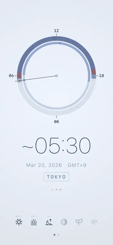 Sloww: Sun & Moon Phase Clock screenshot 5 of 9