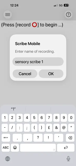 Sensory Scribe screenshot 4