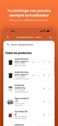 Abasto: Pedidos a Proveedores screenshot