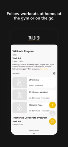 Tailored Coaching Method screenshot