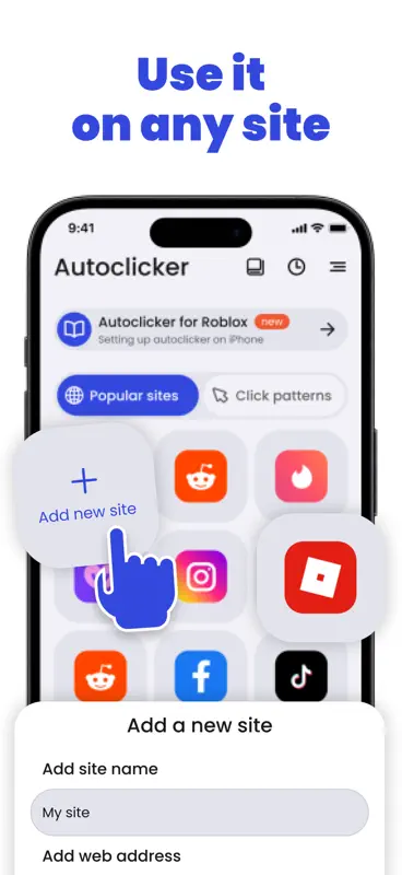 Auto clicker: tap and click screenshot 2 of 4