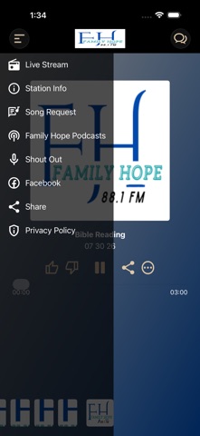 Family Hope Radio iPhone screenshot