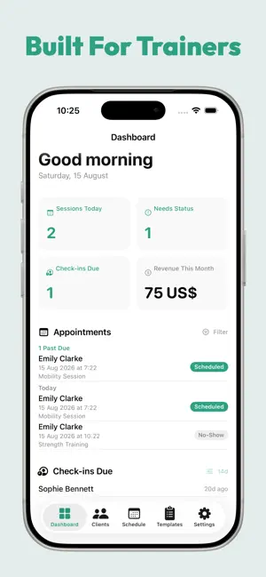 PlankNote: PT Client Tracker screenshot 1
