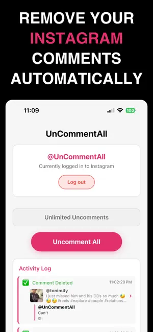 UnCommentAll screenshot 2