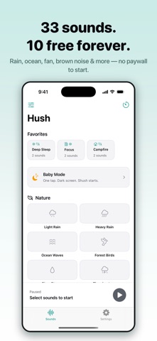 Hush: Sleep Sounds & Calm Screenshot 1 of 5