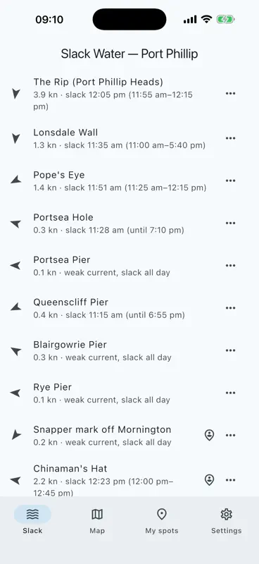 Slack Water – Port Phillip screenshot 6 of 10
