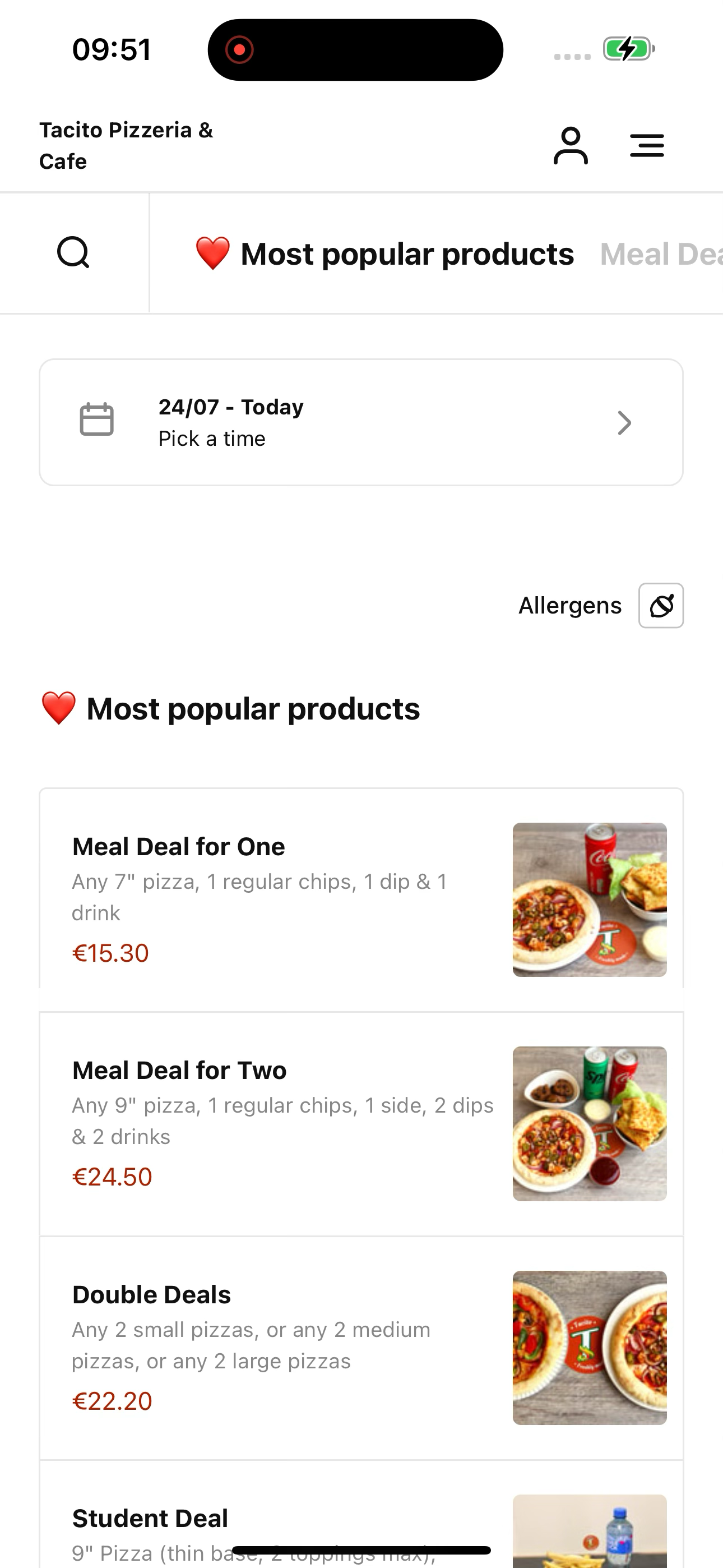 Tacito Pizzeria & Cafe IE screenshot 3