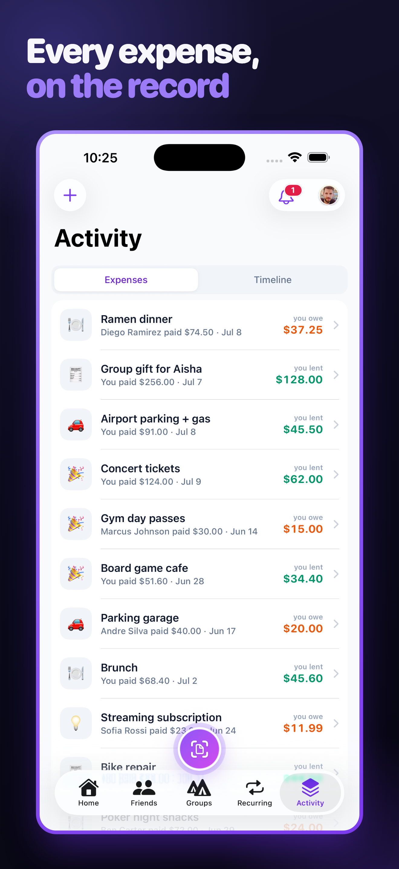 Call It Even: Split Expenses