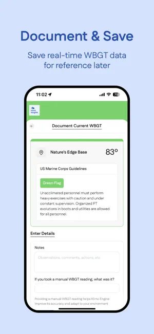 Klimo WBGT screenshot 4