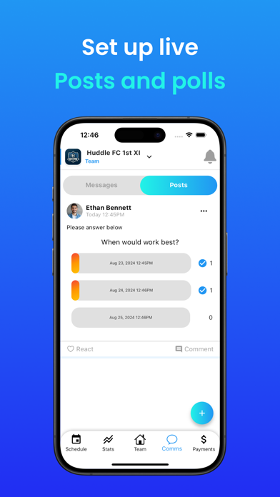 Huddle - Sports Club Manager Screenshot