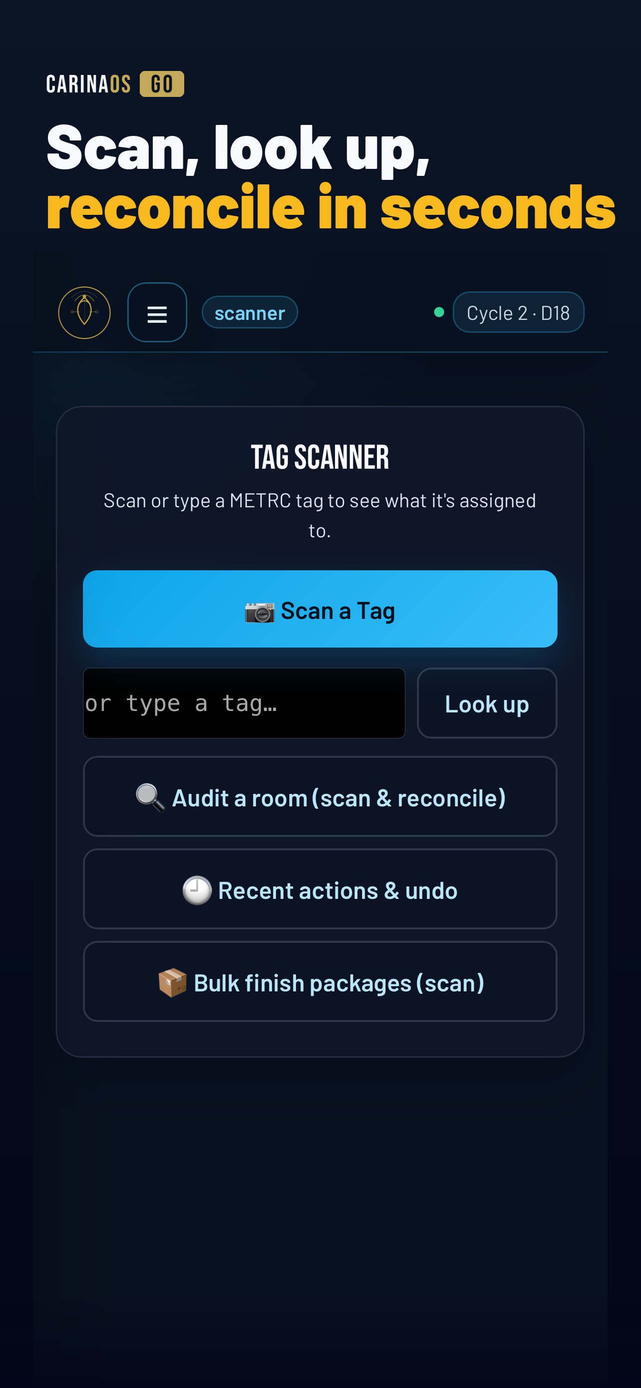 CarinaOS Go: METRC Compliance screenshot 4
