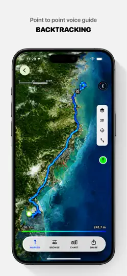 Screenshot von MyTracks: GPS-Aufzeichner auf dem iPhone 4