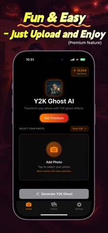Dreamy Y2K AI Photo Generator iPhone screenshot