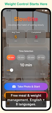 SlowBite - Meal Timer Screenshot 1 of 8