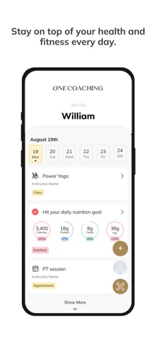 One Coaching screenshot