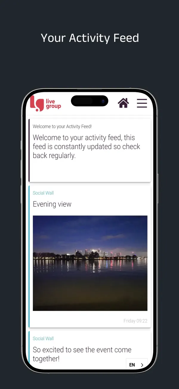 Screenshot #2 pour Live Group Event App