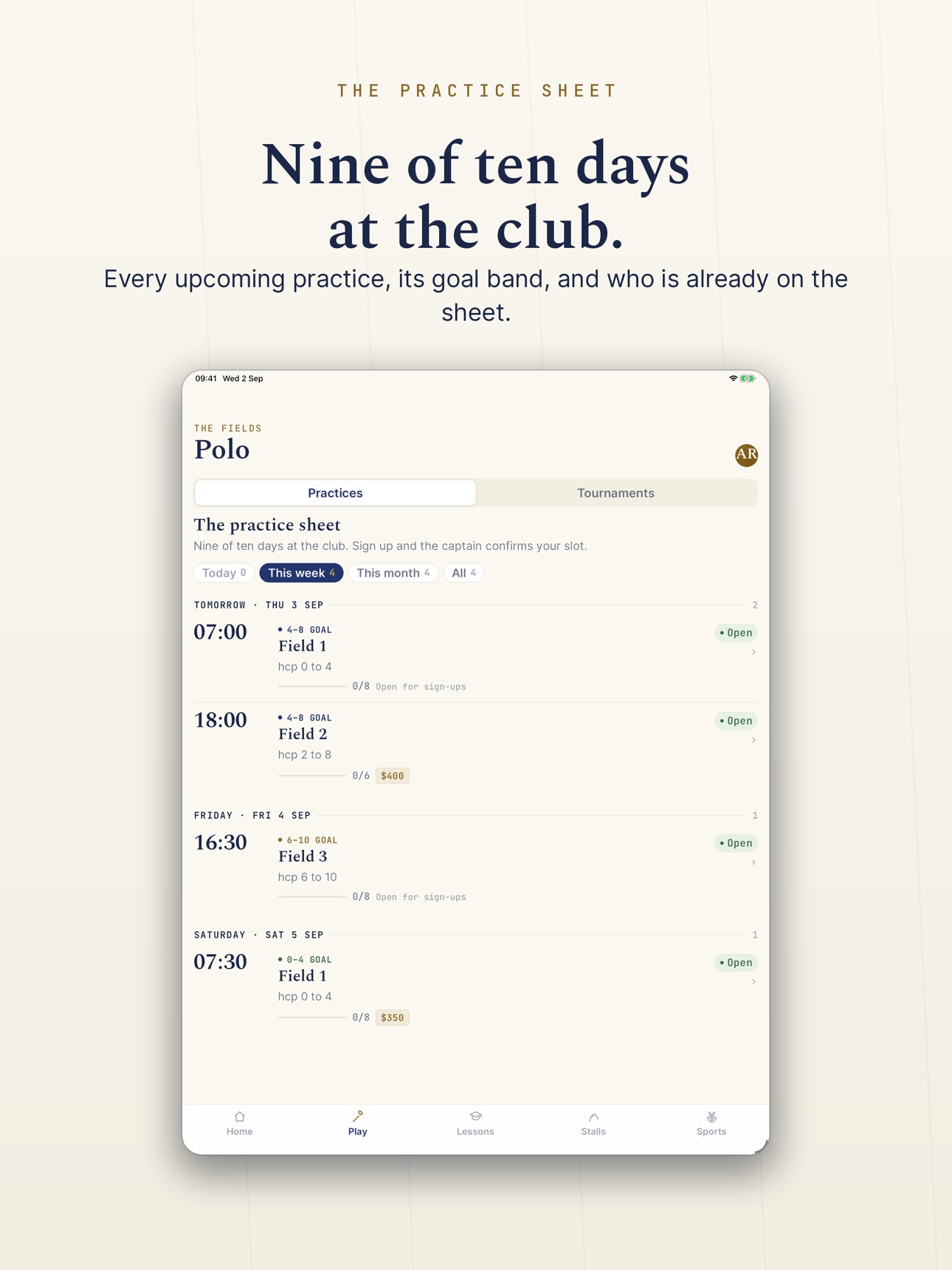 Screenshot 8 of PLYRS - Polo and Racket Sports