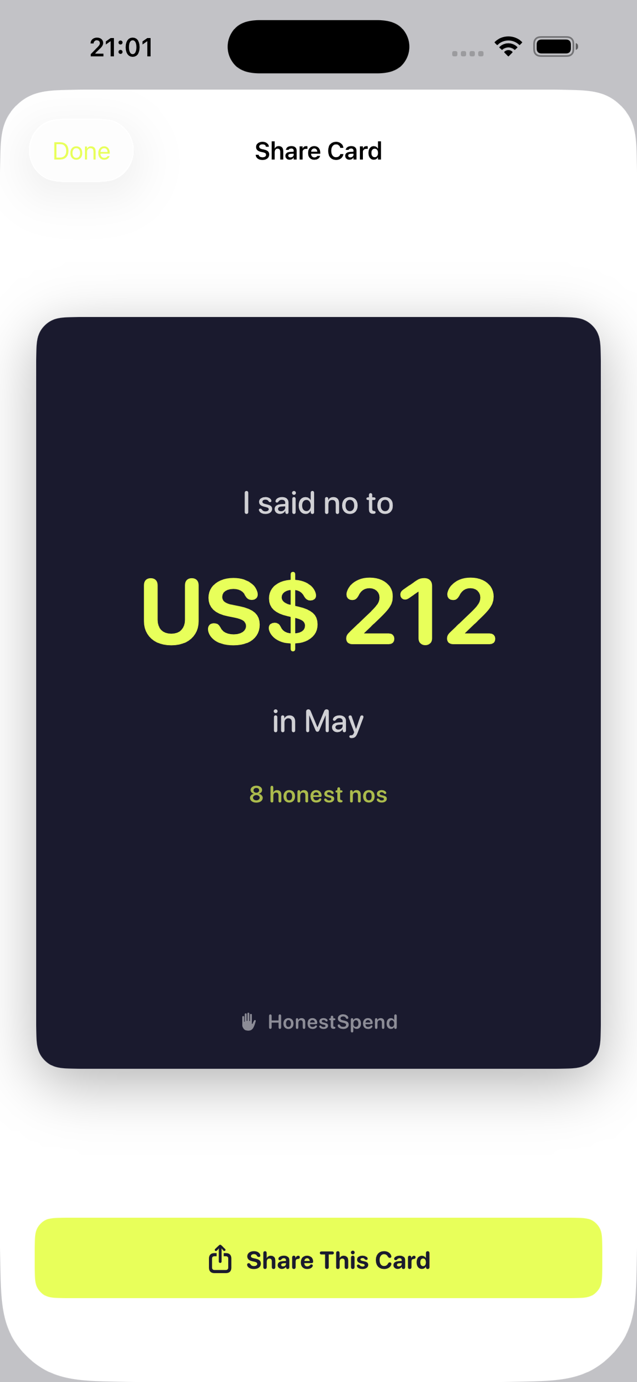 HonestSpend: No-Spend Budget screenshot 4