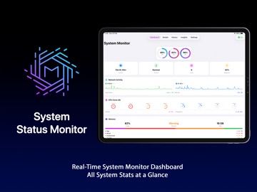 System Status Monitor: CPU RAM iPad screenshot