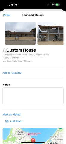 California State Landmarks screenshot