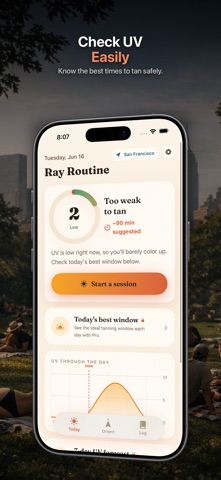 Ray Routine: Sun Tanning iPhone screenshot
