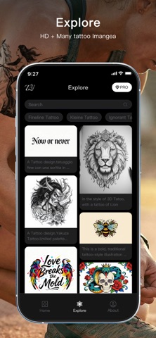 Inker Maker: AI Tattoo Studio iPhone screenshot