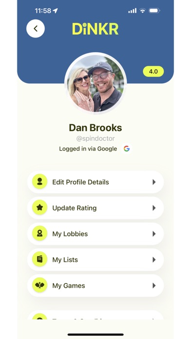 DiNKR - for pickleball lovers Screenshot