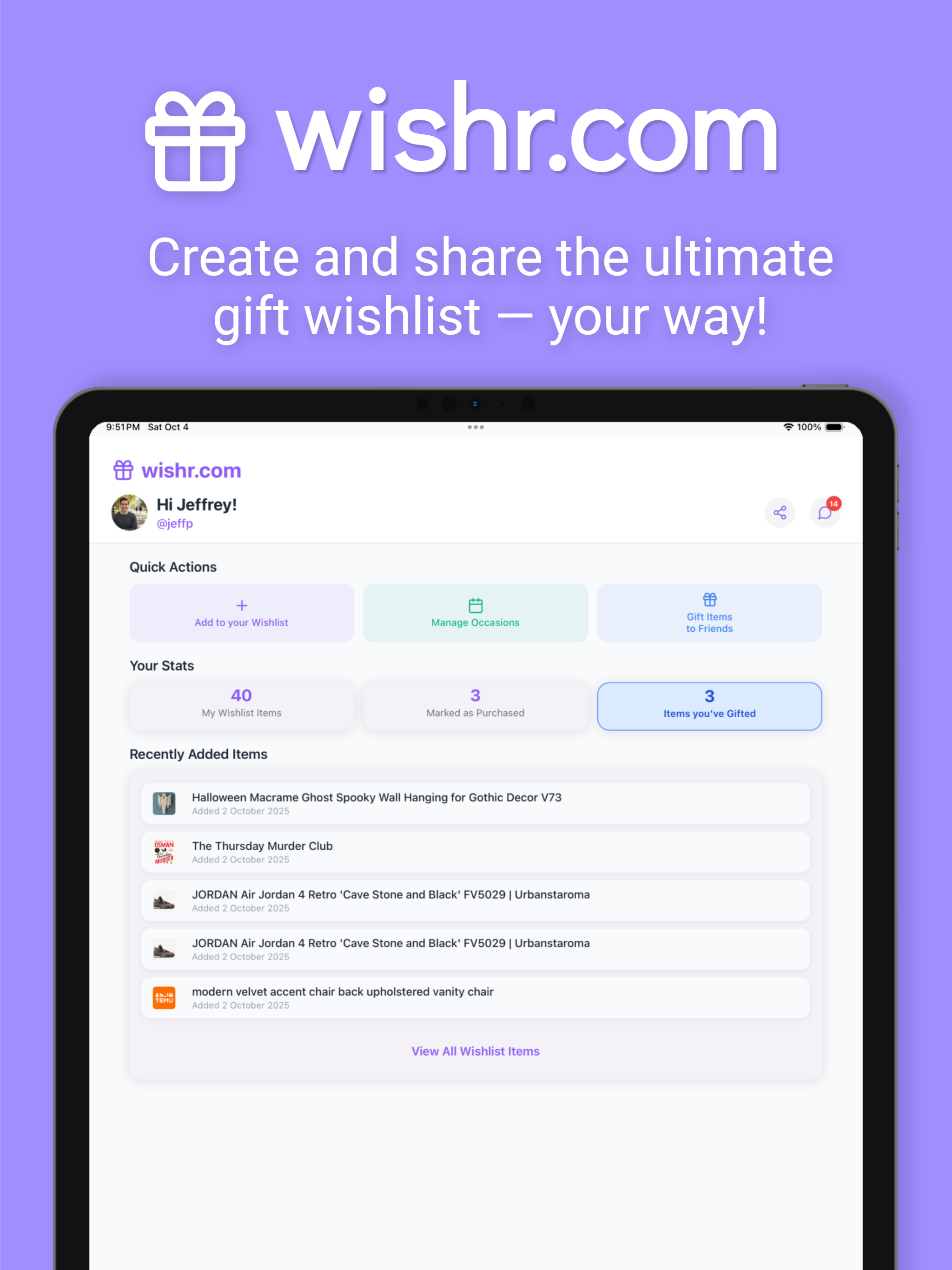 Wishr: Wishlist & Mood Boards