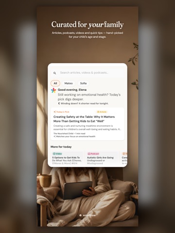 emoGlow: Smart Parenting iPad screenshot