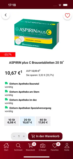 Einhorn Apotheken App screenshot 4