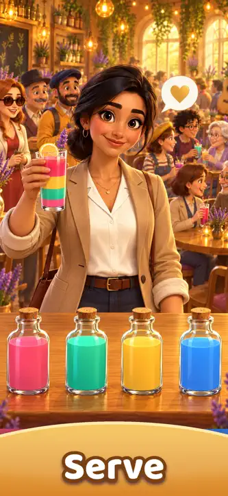 Shaker Town: Drink Sort Café screenshot 3