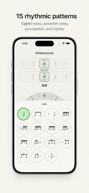 GMetronome-Rhythm & Tap Tempo screenshot 2