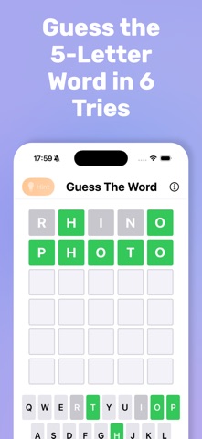 Word guess - game screenshot