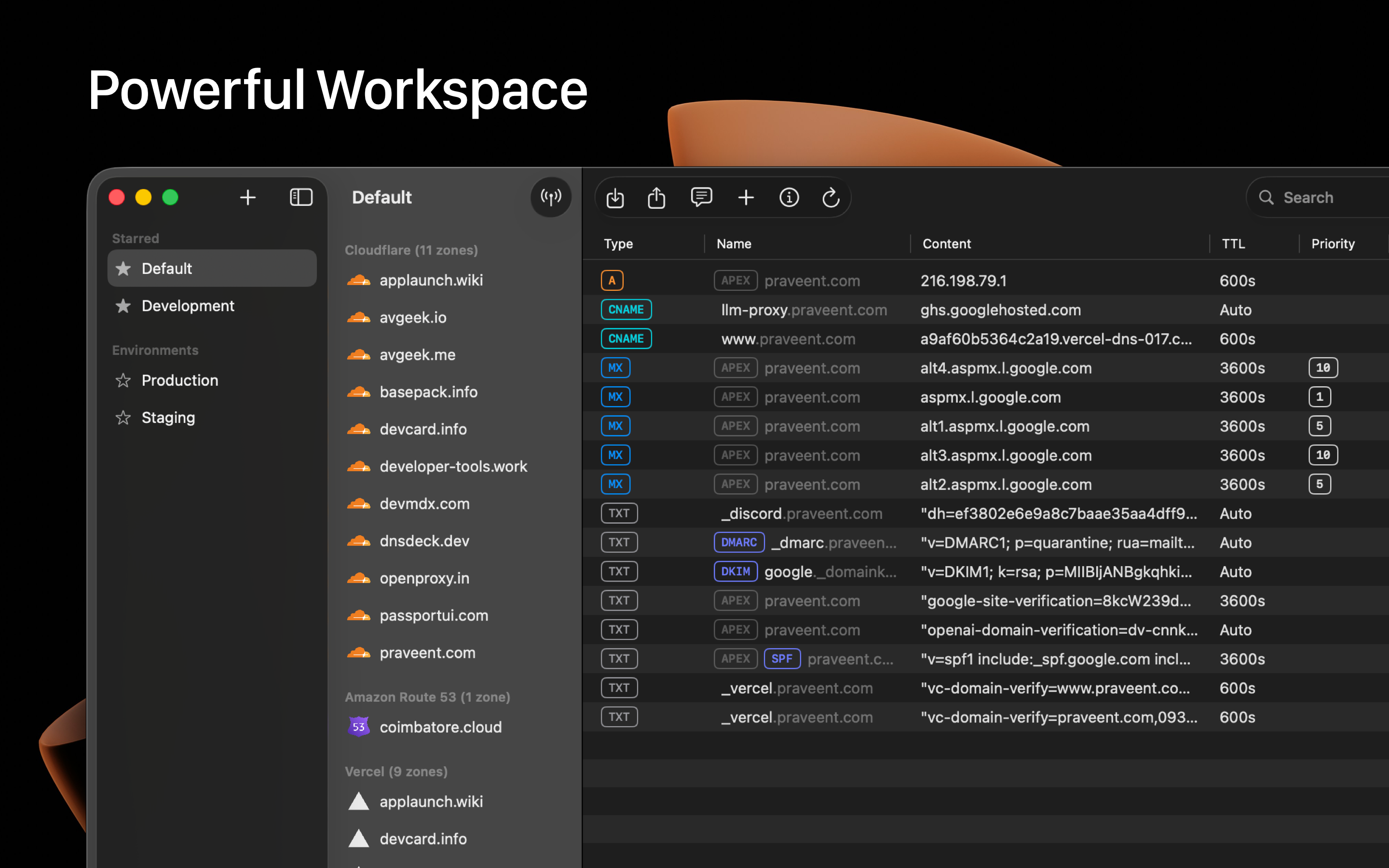 DNSDeck: Manage DNS Zones