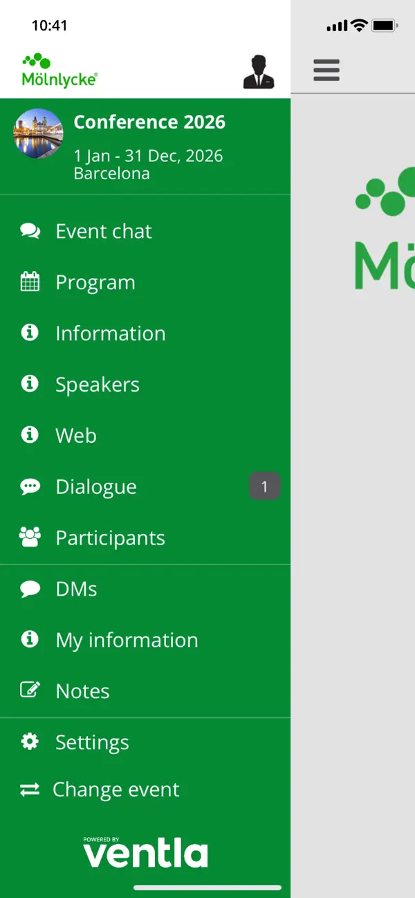 Screenshot #1 pour Mölnlycke events