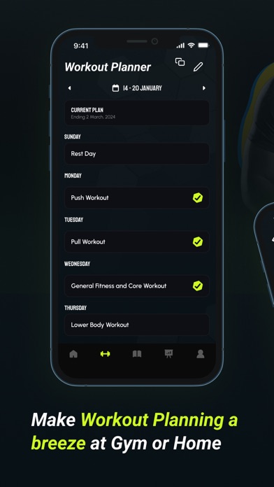 GymIQ: Workout Plans & Tracker iPhone screenshot 1 - Health & Fitness app