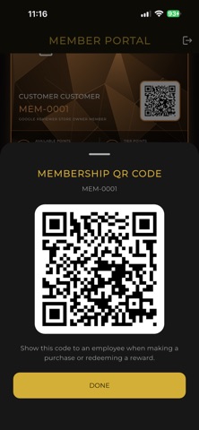 Legacy Rewards Mobile iPhone screenshot