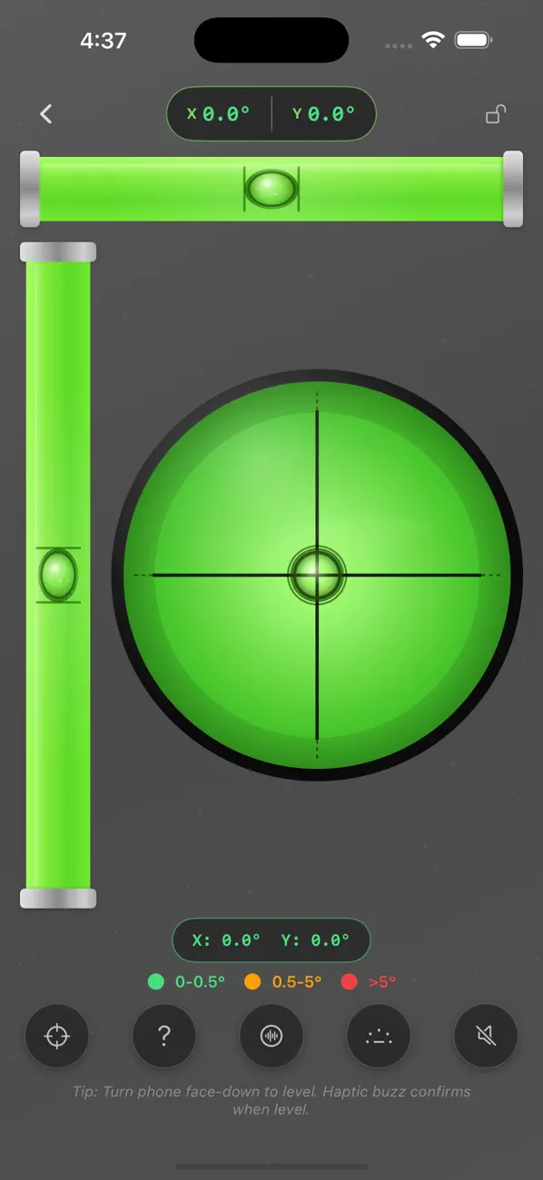 #1. Bubble Level Mini (iOS) Podle: Saurav kumar Sharma