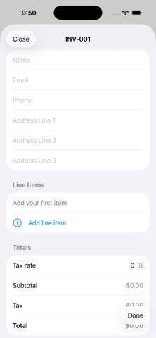 Simple Invoice: No Ads Screenshot 5 of 5