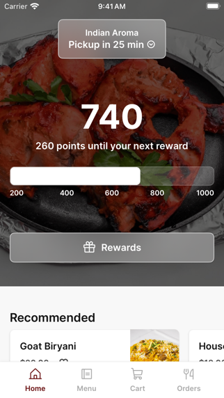 Indian Aroma To Go iPhone screenshot 1 - Food & Drink app