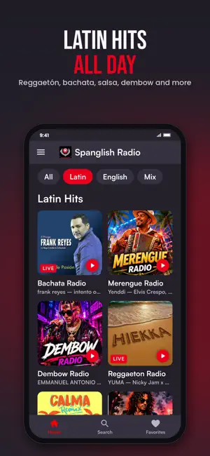 Spanglish Radio: Latin+English screenshot 3